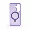 Evelatus Samsung Galaxy S26 Shield vāciņš ar MagSafe un statīvu, matēts gredzens, lavandas purpura