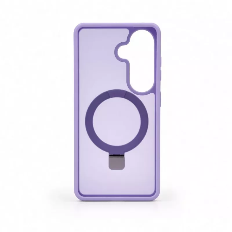 Evelatus Samsung Galaxy S26 Shield vāciņš ar MagSafe un statīvu, matēts gredzens, lavandas purpura