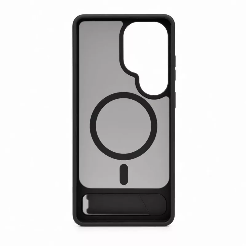 Evelatus Samsung Galaxy S26 Ultra gumēts MacSafe maciņš ar statīvu - melns