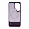Evelatus Samsung Galaxy S26 Ultra gumijots MagSafe maciņš ar statīvu - purpura