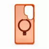 Evelatus Samsung Galaxy S26 Ultra Shield maciņš ar MagSafe un statīvu, matēts oranžs gredzens