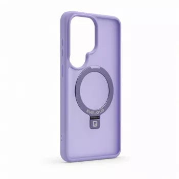 Evelatus Samsung Galaxy S26 Ultra Shield vāciņš ar MagSafe un statīvu, matēts gredzens, lavandas purpura