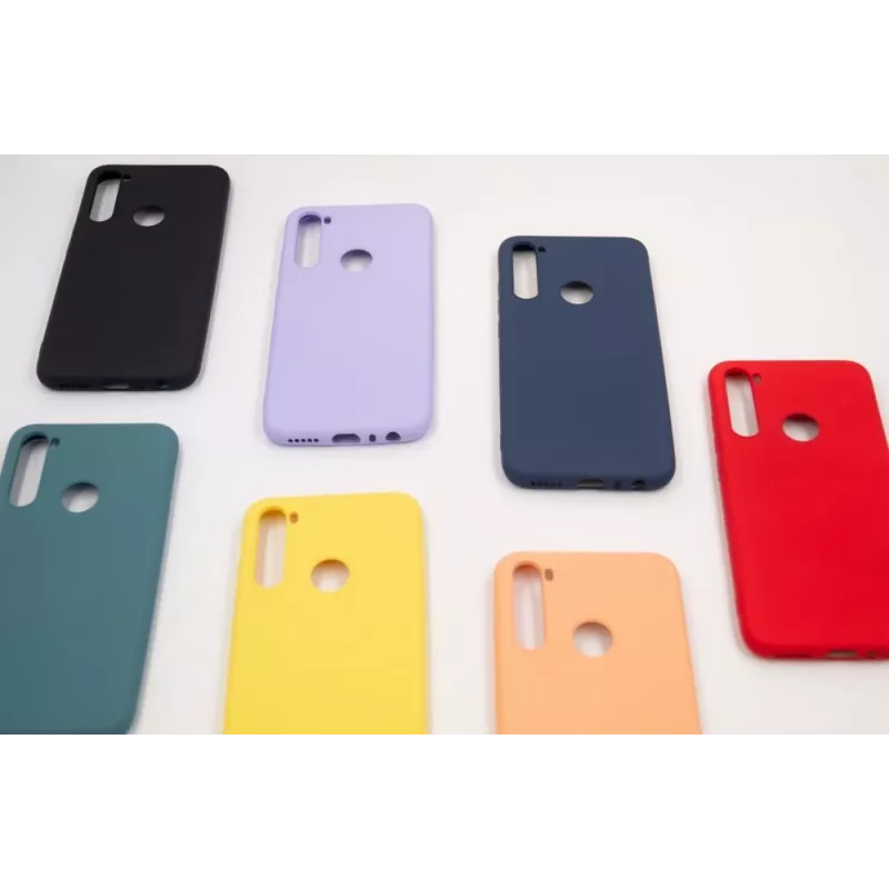 Evelatus Soft Touch Silikona Maciņš ar Siksniņu Xiaomi Redmi Note 8 / Redmi Note 8 2021 - Sarkans