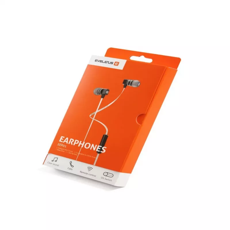 Evelatus Universal Hands Free EEP01 ar mikrofonu Universal 3.5mm balts