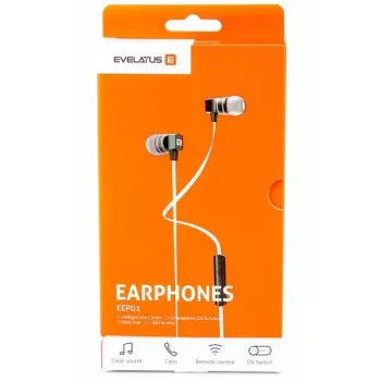 Evelatus Universal Hands Free EEP01 ar mikrofonu Universal 3.5mm balts