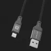 Evelatus USB-A to Lightning kabelis 1,2m (MFi11CL) Alumīnija korpuss Pīts Melns