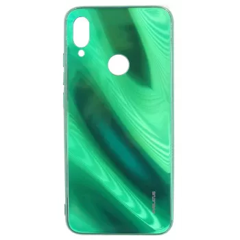 Evelatus Xiaomi Note 7 Water Ripple Full Color Electroplating Tempered Glass Case Green