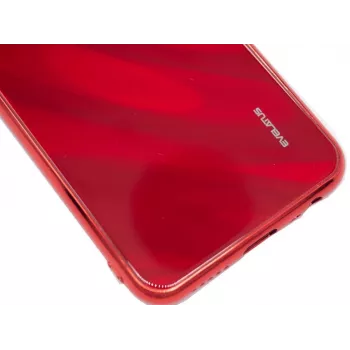 Evelatus Xiaomi Redmi 8 Ūdens viļņu pilnkrāsu elektroplatēts rūdīta stikla maciņš sarkans