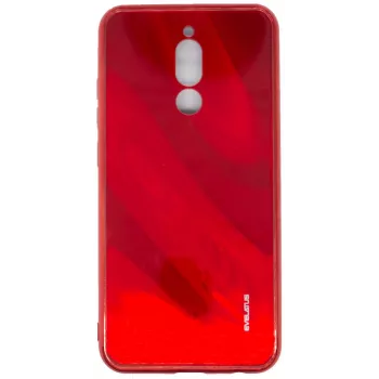 Evelatus Xiaomi Redmi 8 Ūdens viļņu pilnkrāsu elektroplatēts rūdīta stikla maciņš sarkans