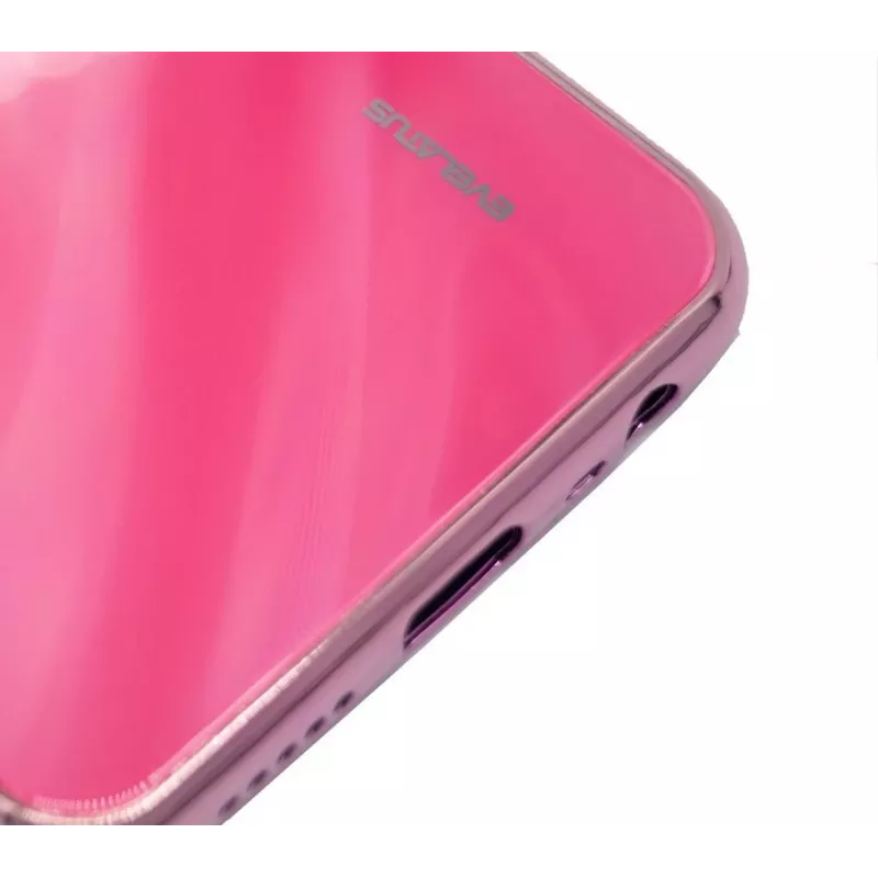 Evelatus Xiaomi Redmi 8 Ūdens viļņu gradients krāsu pretsprādziena rūdīta stikla maciņš Gradients Dzeltens-Rozā