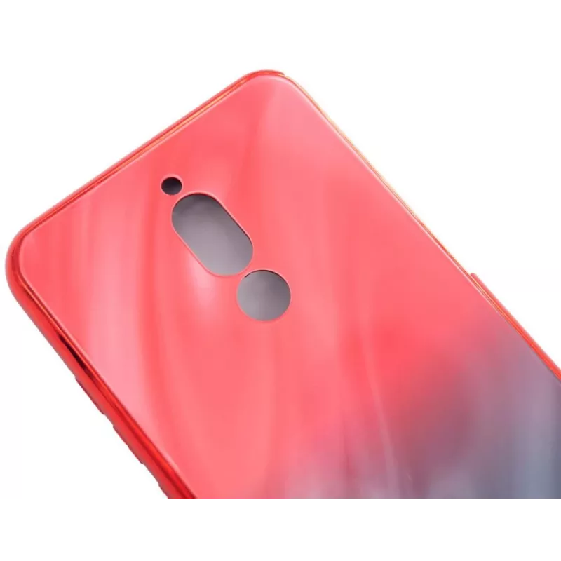 Evelatus Xiaomi Redmi 8 Ūdens viļņu gradients krāsains pretsprādziena rūdīta stikla maciņš Gradients sarkans-melns