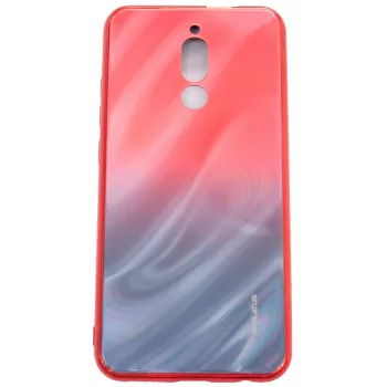 Evelatus Xiaomi Redmi 8 Ūdens viļņu gradients krāsains pretsprādziena rūdīta stikla maciņš Gradients sarkans-melns