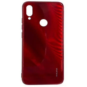 Evelatus Xiaomi Redmi Note 7 Ūdens viļņa pilnkrāsu elektroplatēts rūdīta stikla maciņš sarkans