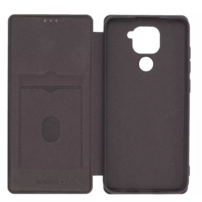 Evelatus Xiaomi Redmi Note 9 grāmatas vāciņš melns