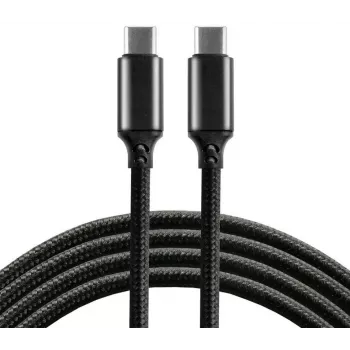 everActive CBB-1PD3 USB-C uz USB-C kabelis 1m PD 60W 3A melns
