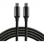 everActive CBB-1PD3 USB-C uz USB-C kabelis 1m PD 60W 3A melns