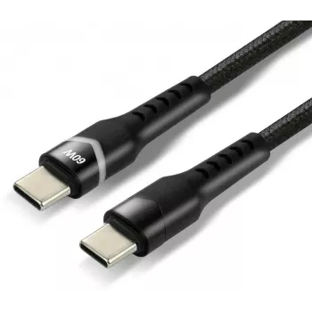 everActive CBB-1PDR USB-C uz USB-C RGB LED pīts kabelis 100cm 3A 60W