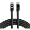 everActive CBB-1PDR USB-C uz USB-C RGB LED pīts kabelis 100cm 3A 60W