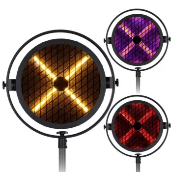 EVOLIGHTS LUMEN X V2 100W Moving Head Spot ar 3-šķautņu prizmu, 7 krāsu riteni, rotējošiem gobo, DMX512