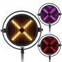 EVOLIGHTS LUMEN X V2 100W Moving Head Spot ar 3-šķautņu prizmu, 7 krāsu riteni, rotējošiem gobo, DMX512