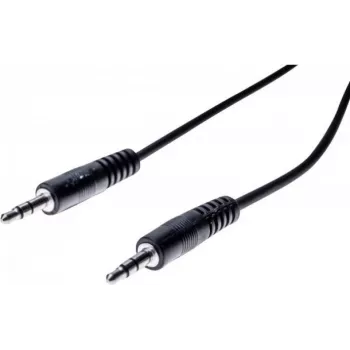 EXERTIS CONNECT 20m 3,5mm stereo jack audio kabelis, vīrišķais uz vīrišķo, melns 108572