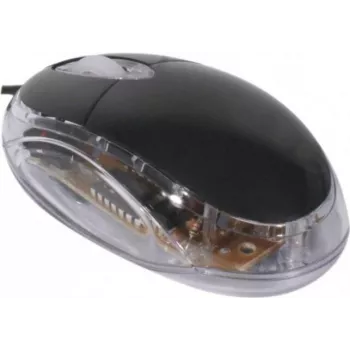 Exertis Connect 320300 abpusēji lietojama USB optiskā pele, 800 DPI, melna