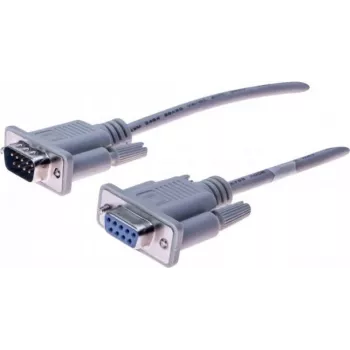 Exertis Connect 580241 seriālais kabelis, pelēks, 5 m, D-Sub DB-9