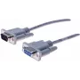 Exertis Connect 580241 seriālais kabelis, pelēks, 5 m, D-Sub DB-9