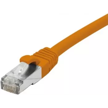 EXERTIS CONNECT CAT 6 F/UTP PoE bezhalogēna savienojuma kabelis, oranžs, 2,0 m, ar aizsargātu fiksatoru 854423