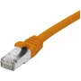 EXERTIS CONNECT CAT 6 F/UTP PoE bezhalogēna savienojuma kabelis, oranžs, 2,0 m, ar aizsargātu fiksatoru 854423