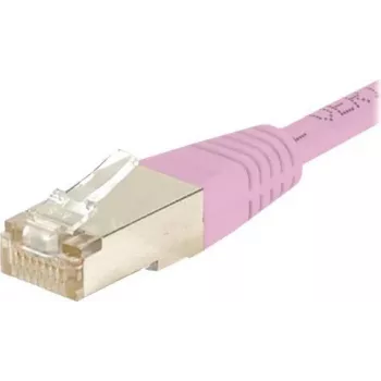EXERTIS CONNECT CAT.6 S/FTP PiMF tīkla kabelis, rozā, 1,0 m, slaids snagless aizsargs, LSZH 854480