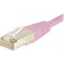 EXERTIS CONNECT CAT.6 S/FTP PiMF tīkla kabelis, rozā, 1,0 m, slaids snagless aizsargs, LSZH 854480