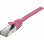 EXERTIS CONNECT Cat.6A S/FTP savienojuma kabelis, rozā, 7,5 m, LSZH, 10 Gbps, RJ45 854381