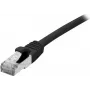 EXERTIS CONNECT Cat 6A S/FTP (PiIMF) savienojuma kabelis, 15 m, melns, LSZH, 10 Gbps, RJ45 858491