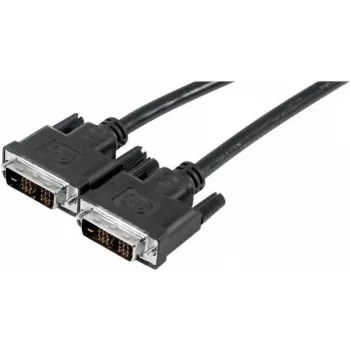 EXERTIS CONNECT DVI-D Single Link kabelis 5m, 18+1 kontakts, zelta pārklājums, dubultā ekranēšana, melns 127485