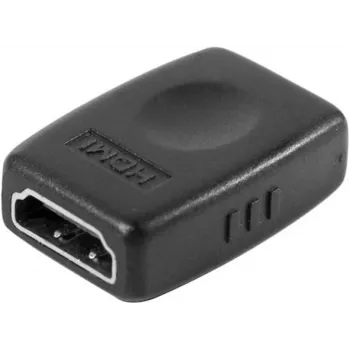 EXERTIS CONNECT HDMI adapteris, sievišķais uz sievišķo, pasīvais savienotājs, 4K 60Hz, zeltīts, melns (EXC128289)