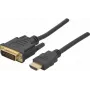 Exertis Connect HDMI uz DVI-D video kabeļa adapteris 2m melns 127875