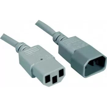 EXERTIS CONNECT IEC C14 uz C13 barošanas pagarinājuma kabelis, 1,8 m, pelēks, 10 A/250 V, H05VV-F 0,75 mm² 808140
