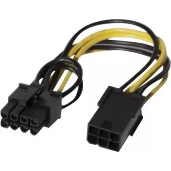 EXERTIS CONNECT PCI Express 6 kontaktu uz 8 kontaktu barošanas adaptera kabelis videokartēm (146695)