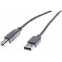 Exertis Connect USB 2.0 kabelis A uz B, 60 cm, pelēks 532406
