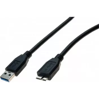 Exertis Connect USB 3.1 Gen 1 kabelis, USB-A vīrišķais uz Micro-USB B vīrišķais, 1 m, melns 532473