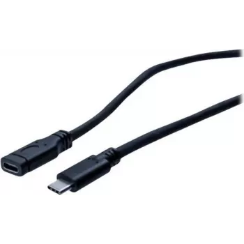 EXERTIS CONNECT USB 3.1 Gen 1 USB-C pagarinājuma kabelis, vīrišķais uz sievišķo, 2 m, 5 Gbit/s, melns 150341
