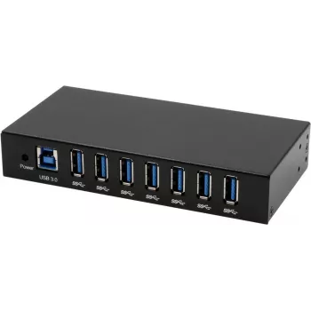 EXSYS EX-11237HMS 7 portu USB 3.2 Gen 1 metāla centrmezgls ar 15KV ESD aizsardzību