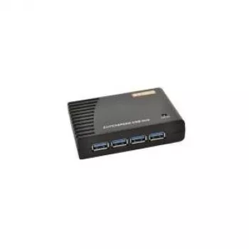 EXSYS EX-1125 4 portu USB 3.0 centrmezgls - 5Gbps, alumīnija, galddatoram
