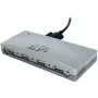 EXSYS EX-1163V 4 portu USB 2.0 centrmezgls ar pieskrūvējamu kabeli, plastmasas korpuss