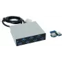 EXSYS EX-1167 7 portu USB 3.0 iekšējais centrmezgls, 3,5 collu nodalījums, VIA VL810 mikroshēmojums