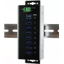 EXSYS EX-1187HMVS-WT 7 portu USB 3.2 Gen 1 industriālais metāla centrmezgls