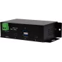EXSYS EX-1274HMV 4 portu USB 3.2 Gen 2 industriālais centrmezgls ar 2x USB-A un 2x USB-C, metāla, DIN sliedes/sienas/stata montāža