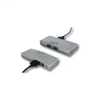 EXSYS EX-1334V Industriālais 4-portu USB uz RS-232 seriālais adapteris ar FTDI mikroshēmu, 15kV ESD aizsardzība, metāla korpuss