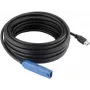 EXSYS EX-1406 USB 3.2 Gen 1 aktīvais pagarinājuma kabelis 10m melns